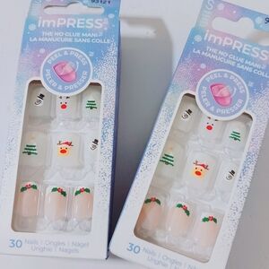 ImPRESS Holiday Press On Manicure New Sort Lenth